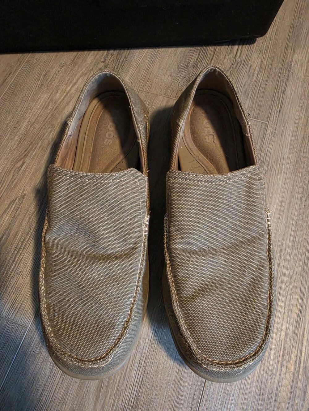 Crocs Casual Men's Slip-On Canvas Loafers in Brown
